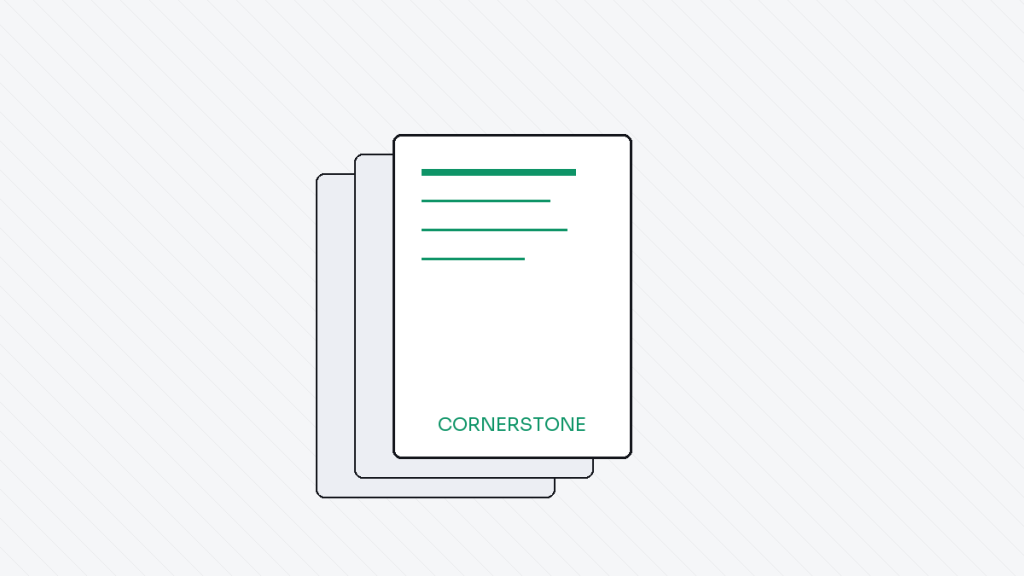 Cornerstone content page stack diagram