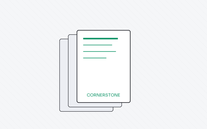 Cornerstone content page stack diagram